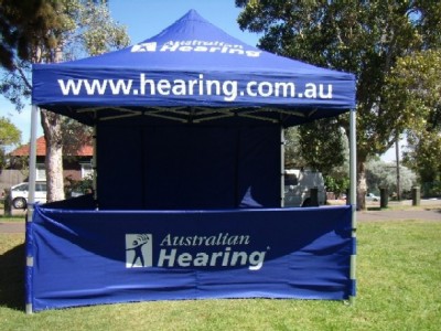 custom marquee Adelaide with walls and half walls